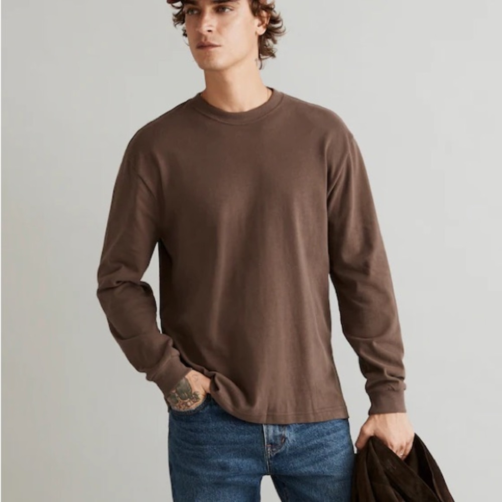Madewell Men's Long Sleeve Boxy Tee